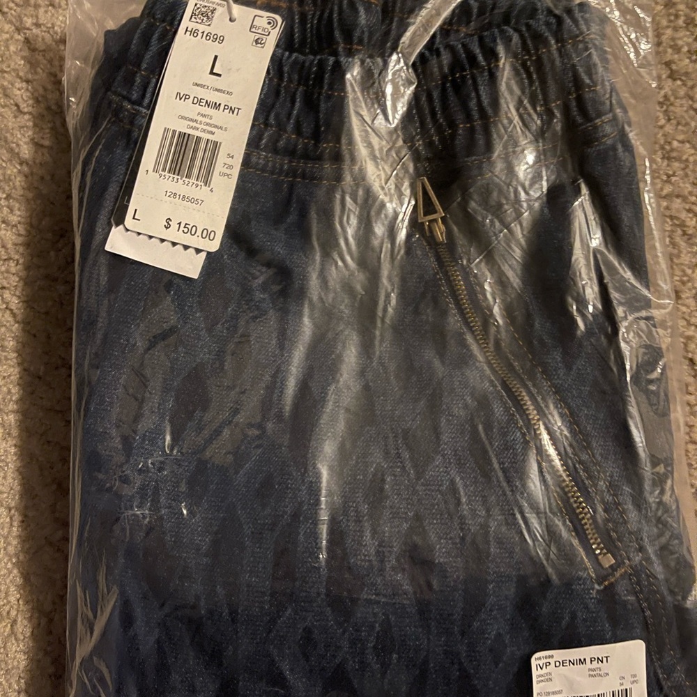 New Adidas X Ivy Park Rodeo Denim Track Pants Jean